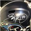 Image 2 : Eddie George Signed Titans Full-Size Speed Helmet (Beckett COA)