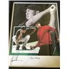 Image 1 : BEAUTIFUL TIGER WOODS SIGNED COLLAGE LARGE 23 X 28 JSA LOA