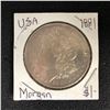 Image 1 : 1881 USA MORGAN SILVER DOLLAR