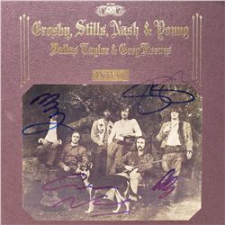 Signed CSNY Deja Vu Album Cover