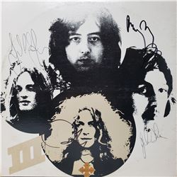 Led Zeppelin Signed Led Zeppelin III Album Cover