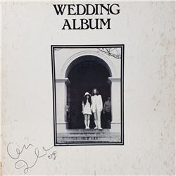 Signed John Lennon , Wedding Album Cover
