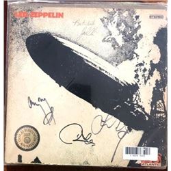 Led Zeppelin Signed "Led Zeppelin " Album Cover