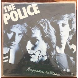 The Police Signed  "Reggatta de Blanc" Album Cover
