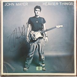 John Mayer Signed  "Heavier Things" Album Cover