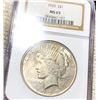 Image 1 : 1925 Silver Peace Dollar NGC - MS63