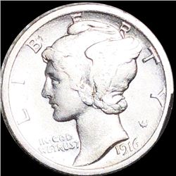 1916 Mercury Silver Dime LIGHTLY CIRCULATED