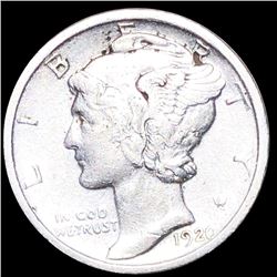 1920-D Mercury Silver Dime ABOUT UNCIRCULATED