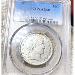 1899 Barber Half Dollar PCGS - AU50