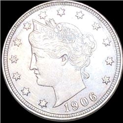 1906 Liberty Victory Nickel ABOUT UNCIRCULATED