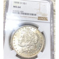 1898-O Morgan Silver Dollar NGC - MS64