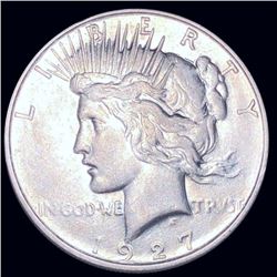 1927-D Silver Peace Dollar ABOUT UNCIRCULATED