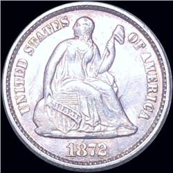 1872 Seated Half Dime ABOUT UNCIRCULATED