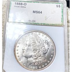 1888-O Morgan Silver Dollar PCI - MS64