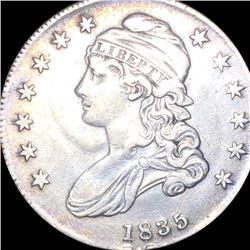 1835 Capped Bust Half Dollar NEARLY UNCIRCULATED