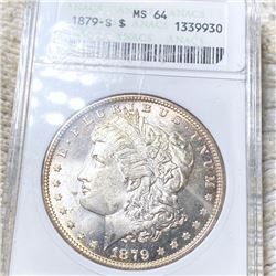 1879-S Morgan Silver Dollar ANACS - MS64