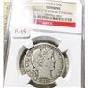 Image 1 : 1913-D Barber Half Dollar NGC - GENUINE "F-15"