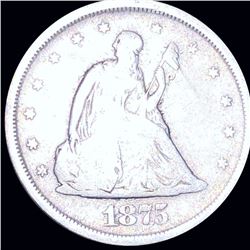 1875-S Twenty Cent Piece NICELY CIRCULATED