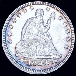 1854 Seated Liberty Quarter CLOSELY UNCIRCULATED