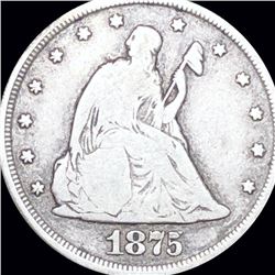 1875-CC Seated Twenty Cent Piece NICELY CIRCULATED