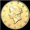 Image 1 : 1849 Rare Gold Dollar ABOUT UNCIRCULATED