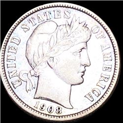 1908-D Barber Silver Dime CLOSELY UNCIRCULATED