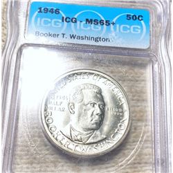 1946 Booker T. Half Dollar ICG - MS65+