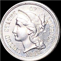 1889 Three Cent Nickel CHOICE PROOF