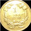 Image 2 : 1856 Rare Gold Dollar "Slanted 5" ABOUT UNC