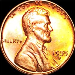 1955-S Lincoln Wheat Penny GEM BU