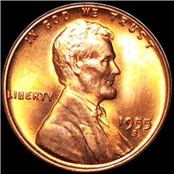 1955-S Lincoln Wheat Penny GEM BU