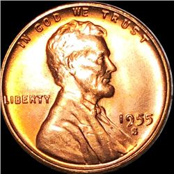 1955-S Lincoln Wheat Penny GEM BU