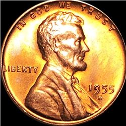 1955-S Lincoln Wheat Penny GEM BU