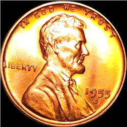 1955-S Lincoln Wheat Penny GEM BU