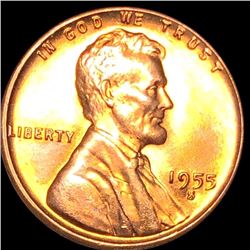 1955-S Lincoln Wheat Penny GEM BU
