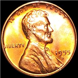 1955-S Lincoln Wheat Penny GEM BU