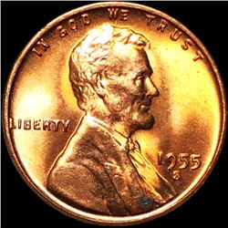 1955-S Lincoln Wheat Penny GEM BU