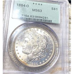1884-O Morgan Silver Dollar PCGS - MS63