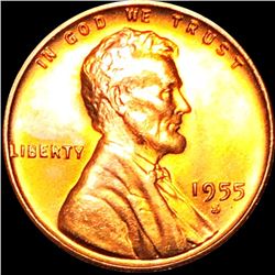 1955-S Lincoln Wheat Penny GEM BU