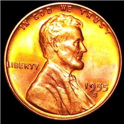 1955-S Lincoln Wheat Penny GEM BU