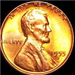 1955-S Lincoln Wheat Penny GEM BU