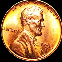 1955-S Lincoln Wheat Penny GEM BU