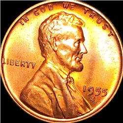 1955-S Lincoln Wheat Penny GEM BU