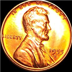 1955-S Lincoln Wheat Penny GEM BU