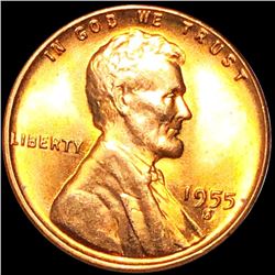 1955-S Lincoln Wheat Penny GEM BU