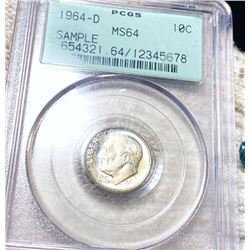 1964-D Roosevelt Dime PCGS - MS64
