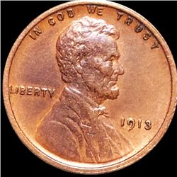 1913 Lincoln Wheat Penny CLOSELY UNCIRCULATED