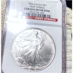 2006 Silver Eagle NGC - GEM UNCIRCULATED