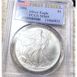 2006 Silver Eagle PCGS - MS69