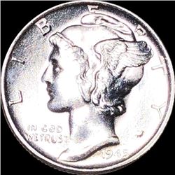 1945-S Mercury Silver Dime UNCIRCULATED